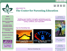 Tablet Screenshot of centerforparentingeducation.org